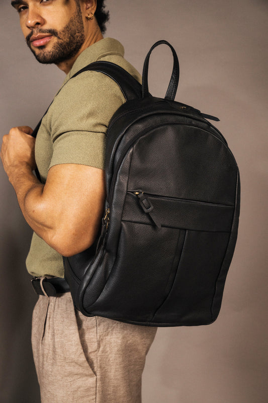 Morral en cuero fino Unisex