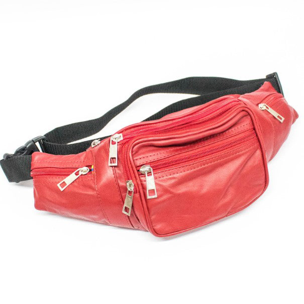 Riñonera Unisex en cuero delgado